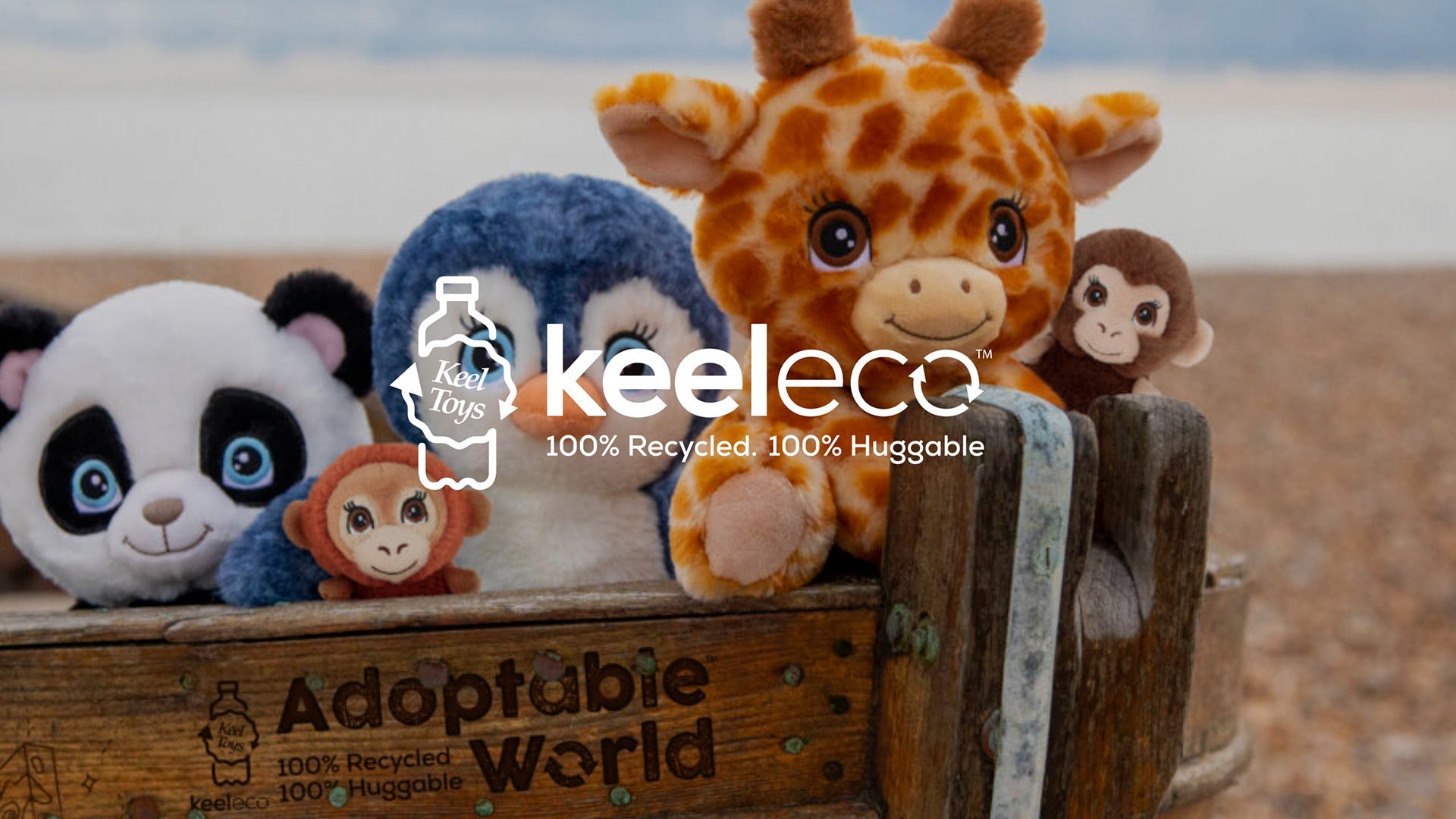 Keel Toys KEELECO – Peluche Mouton 100% Recyclée, Écologique Et Ultra Douce 19 Cm