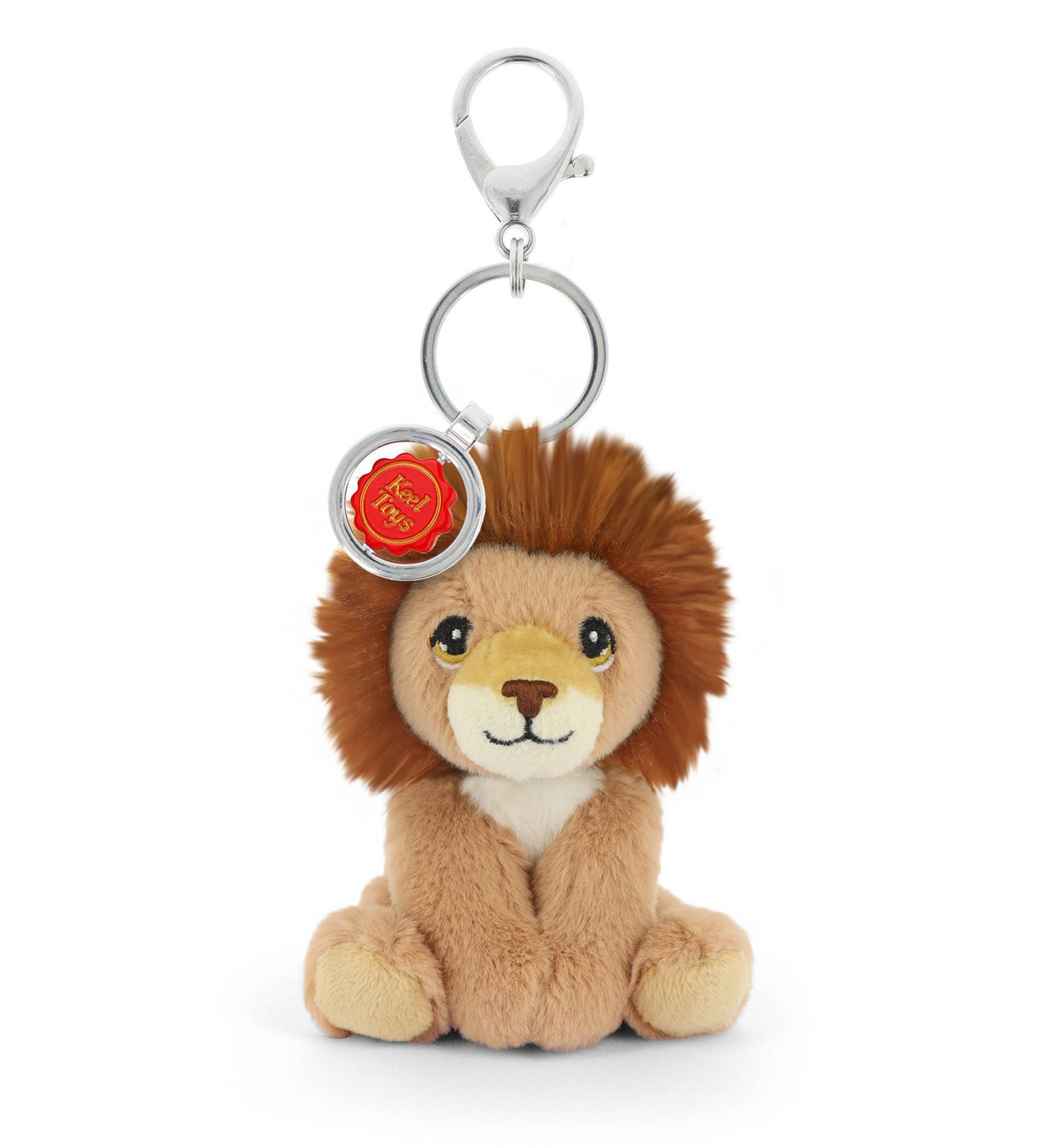 Keeleco Bag Charm Soft Toy Keychain - Lion - 12cm