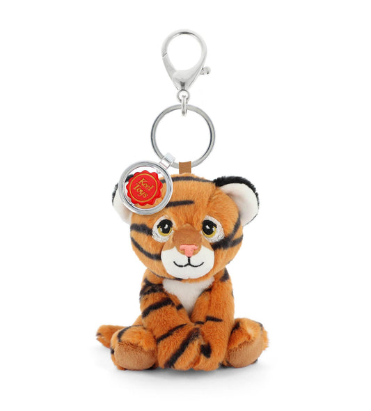Keeleco Bag Charm Soft Toy Keychain - Tiger - 12cm