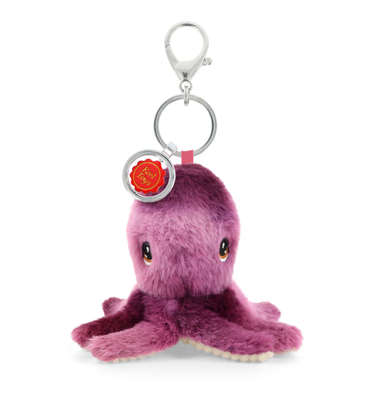 Keeleco Bag Charm Soft Toy Keychain - Octopus - 12cm