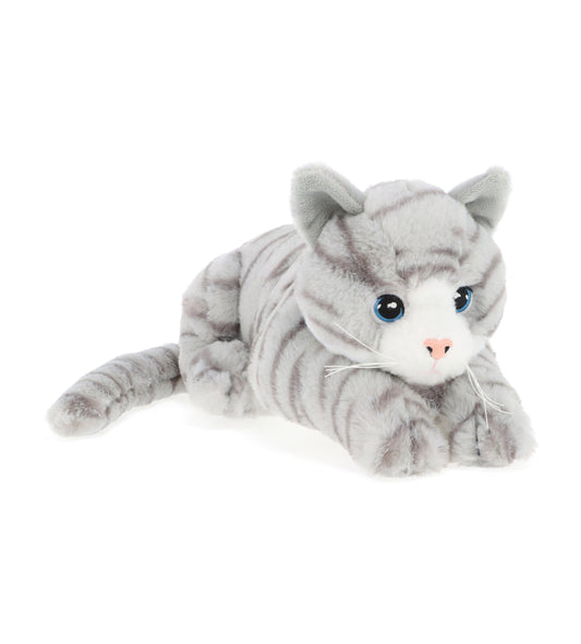 Keeleco Kitten Soft Toy - Grey - 30cm