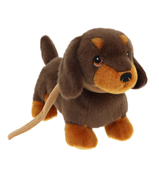 Keeleco Puppy Love on Lead Dachshund Soft Toy 23cm