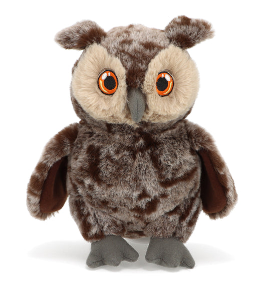 Keeleco Owl Soft Toy - Dark Brown - 18cm
