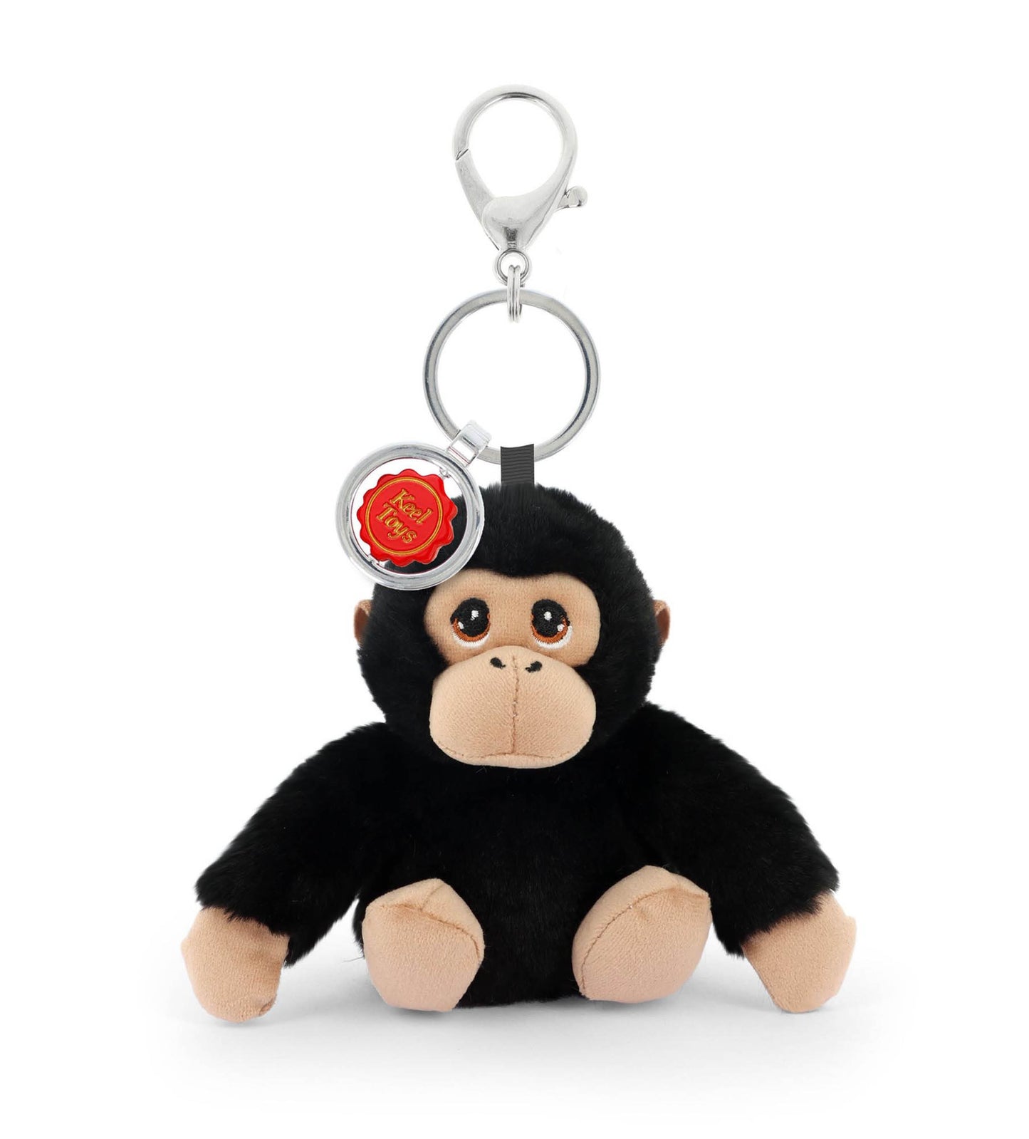 Keeleco Bag Charm Soft Toy Keychain - Chimp - 12cm