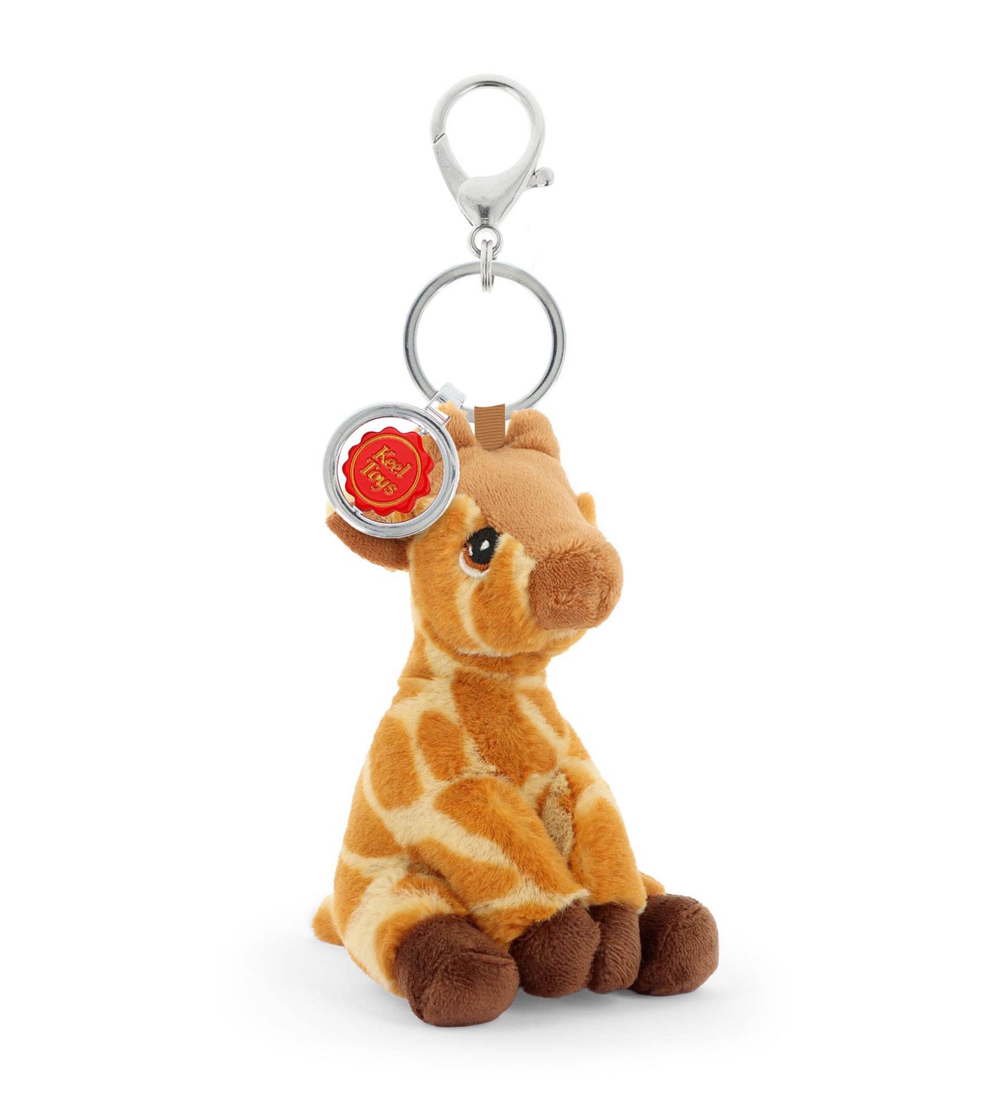 Keeleco Bag Charm Soft Toy Keychain - Giraffe - 12cm