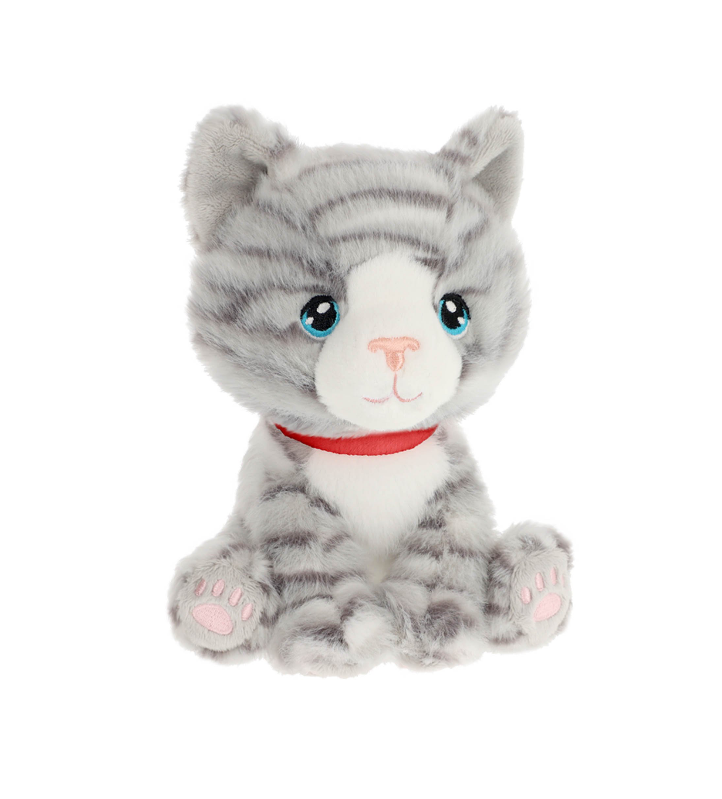 Keeleco Kitten Love Soft Toy - Grey - 14cm