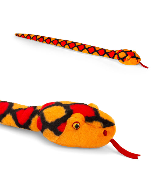 Keeleco Orange Snake Soft Toy 150cm