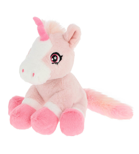 Keeleco Pink Ponytails Unicorn Soft Toy 22cm