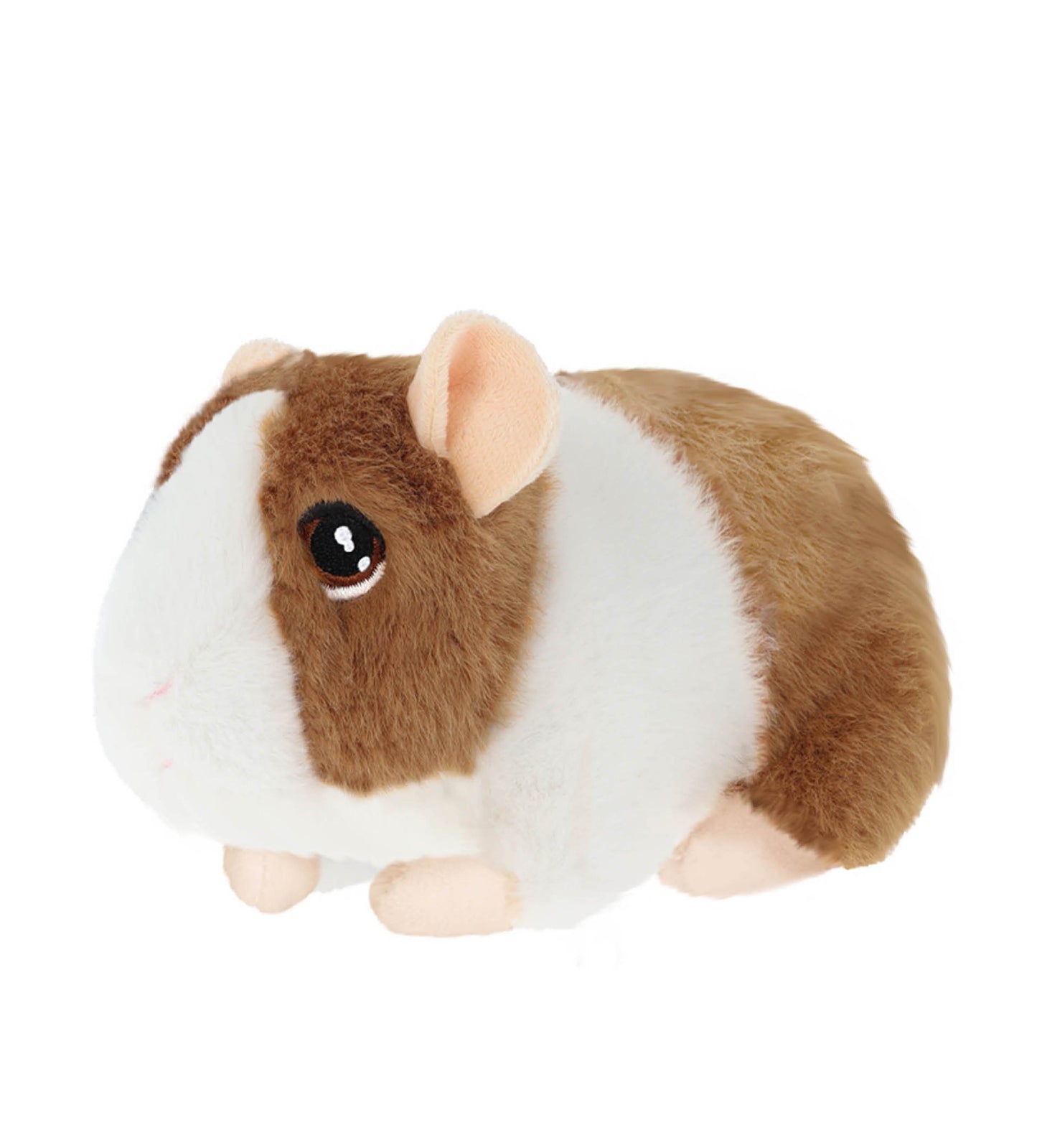 Keeleco Guinea Pig (with sound) Soft Toy - Brown/White - 14cm