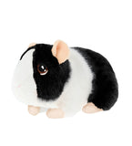 Keeleco Guinea Pig (with sound) Soft Toy - Black/White - 14cm